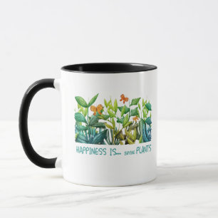 Växter och blommor mugg