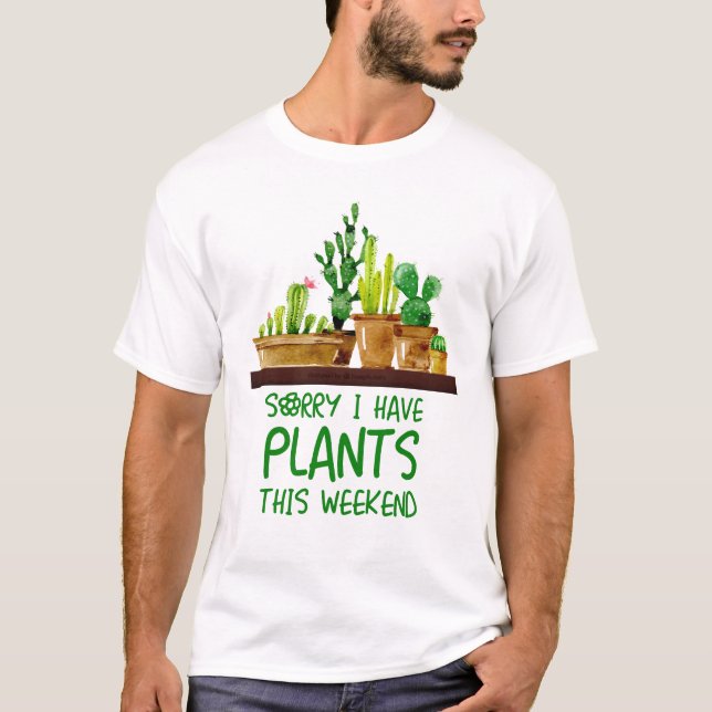 Växter och blommor t shirt (Framsida)