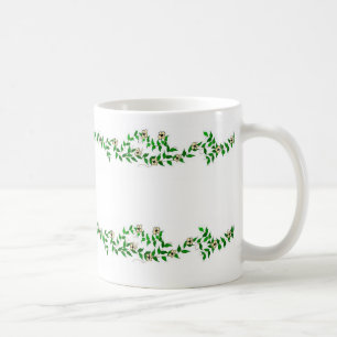 Växter Och Små Blommor Kaffemugg