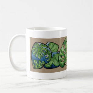 Växter Ord Art Kaffemugg