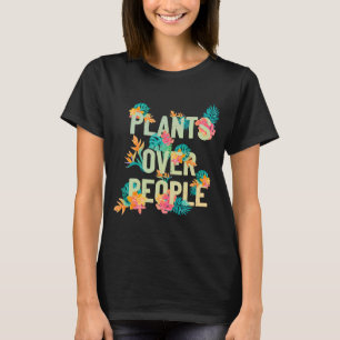 Växter över människor, monstera färgstark Blommigt T Shirt