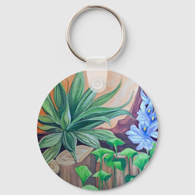 Växter Pond Party Nyckelring (Framsida)