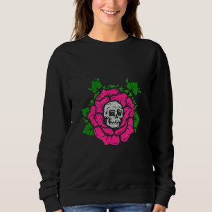 växter, skelettskalle t shirt