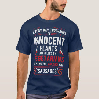 Växter som dödas av vegetarianer upphör med våld E T Shirt