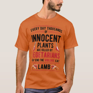Växter som dödas av vegetarianer upphör med våldsa t shirt
