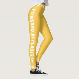 Växter Vegan-ljuskänslig gult med minimal effekt Leggings