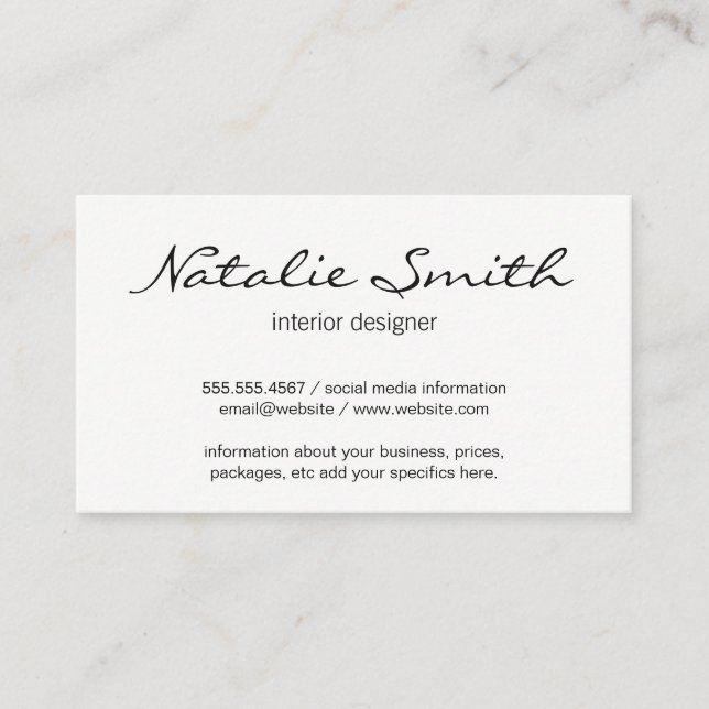 Växter Visitkort (Framsida)