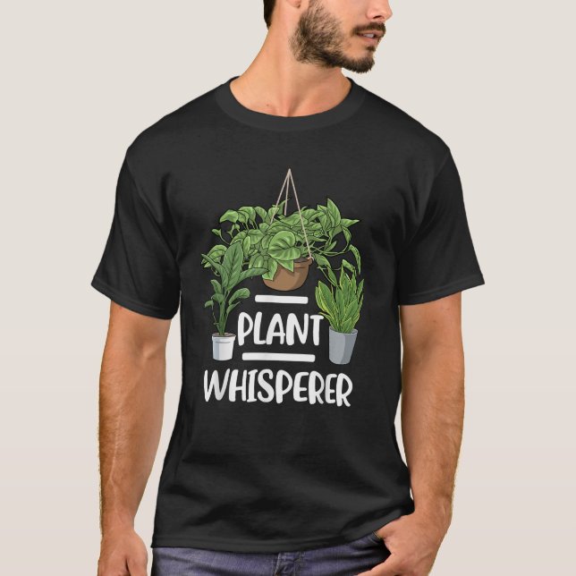 Växtflüstar T Trädgårdspresenter Trädgårdsmästare  Shirt (Framsida)