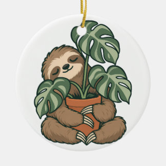 Växtförälder Seng huggar Monstera Ornament
