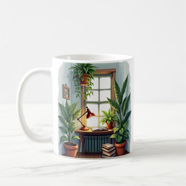 Växtföräldrar Läsnisch - Mysiga Vibrationer Kaffemugg (Vänster)