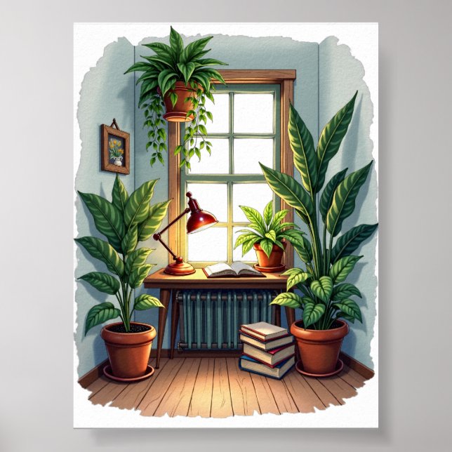 Växtföräldrar Läsnisch - Mysiga Vibrationer Poster (Framsidan)