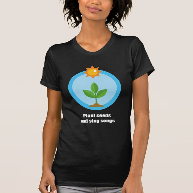 Växtfrö- och sjungasånger - t shirt (Framsida)
