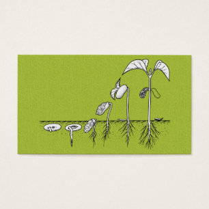 Växtgroendeillustration Visitkort