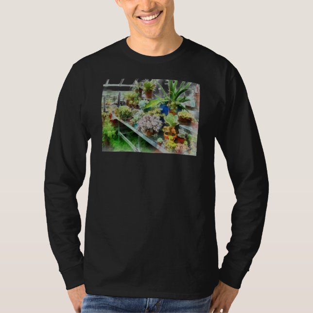 Växthus med kaktusen t shirt (Framsida)