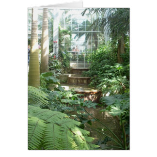 Växthusblommor sju hälsningskort