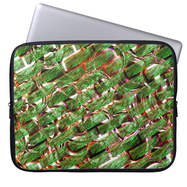 Växthusväggseffekt och bubblor lax färg? laptop fodral (Framsidan)