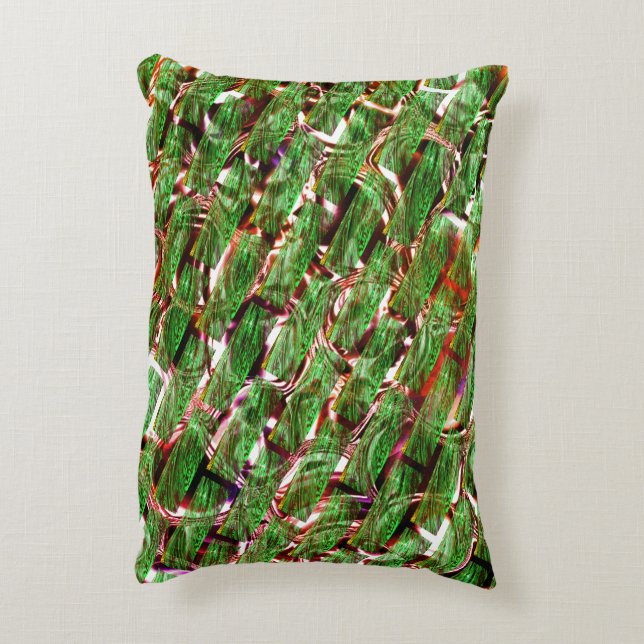 Växthusväggseffekt och bubblor lax färg? prydnadskudde (Baksidan(Vertikal))