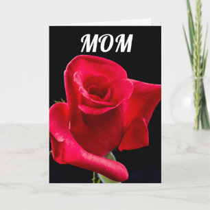 VÄXTKORT FÖR mamma OCH RÖD ROS Kort