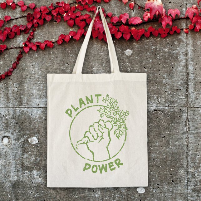 Växtkraft (Vegan) Tygkasse (Skapare uppladdad)