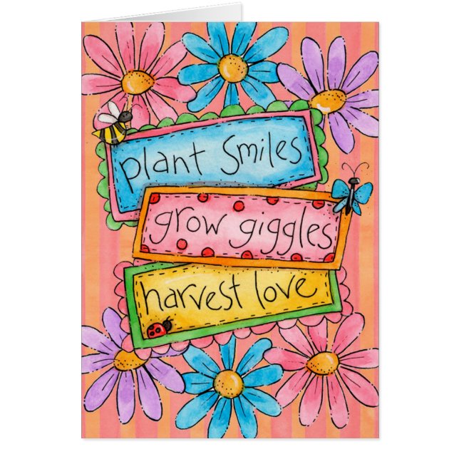 Växtleenden Hälsningskort (Framsidan)