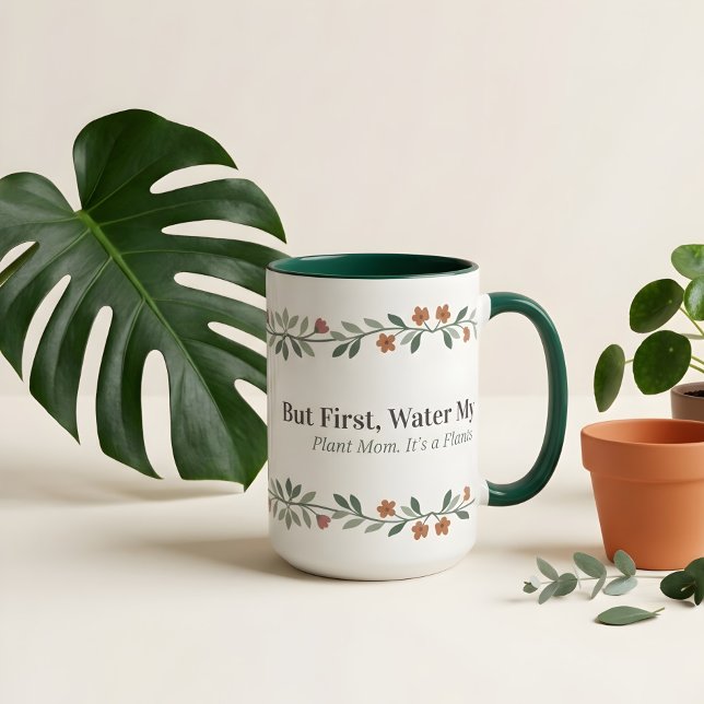 Växtmamma-mugg Rolig botanisk kaffemugg (0,44l) (Skapare uppladdad)