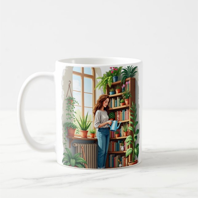 Växtmamma Trädgårdsboksnisch - Inomhus Trädgård L Kaffemugg (Vänster)