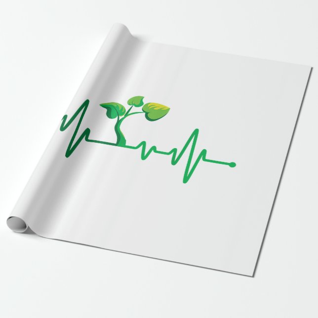 Växtpuls -  växten Botanist i Botanist Presentpapper (Utrullad)