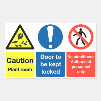 Växtrumsdekal Rektangulärt Klistermärke