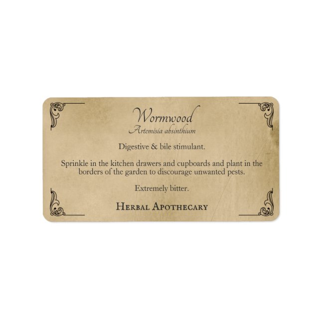 Växtskyddsmedel Adressetikett (Framsidan)