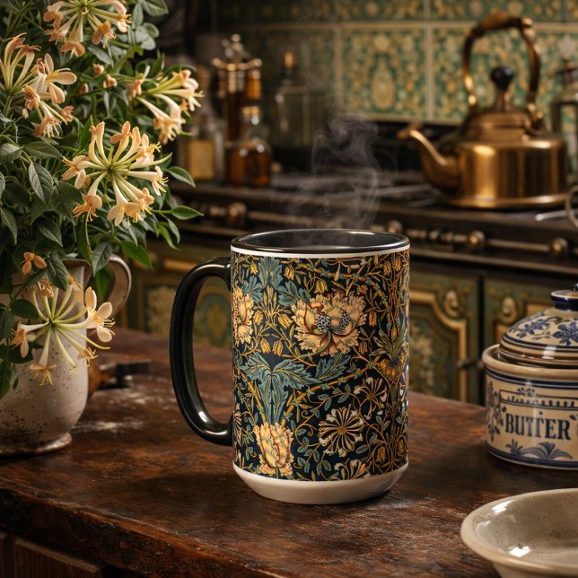 Växtslingan, William Morris Kaprifol Blommigt Möns Mugg (Skapare uppladdad)