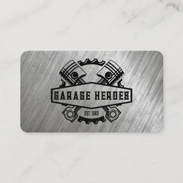 Växtstift | Metall | Biltjänster Visitkort (Framsida)