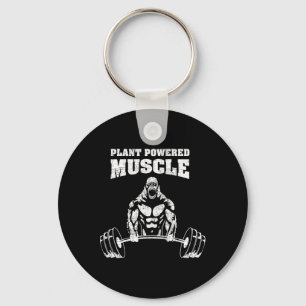 Växtstyrd gym för Vegan Power Bodybuilding Nyckelring