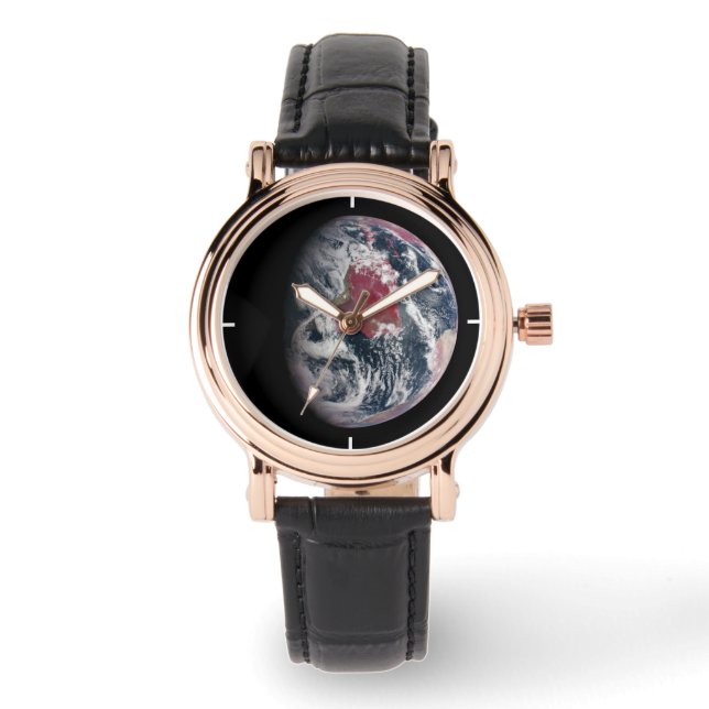 Växttillväxt på planeten jord. armbandsur (Framsida)