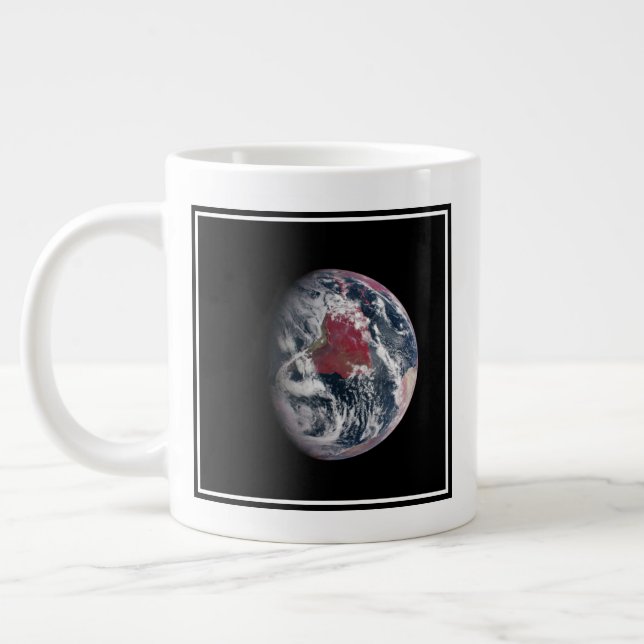 Växttillväxt på planeten jord. jumbo mugg (Vänster)
