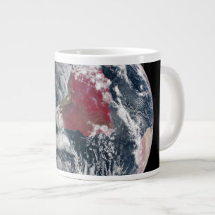 Växttillväxt på planeten jord. jumbo mugg