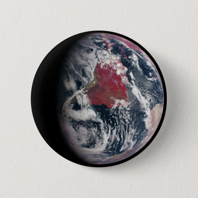 Växttillväxt på planeten jord. knapp (Framsida)