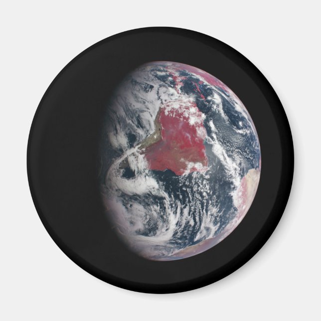 Växttillväxt på planeten jord. magnet (Framsidan)