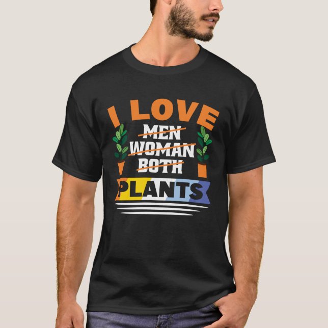Växtvänner Aroace Flagga Pride Hbtq Växter T Shirt (Framsida)