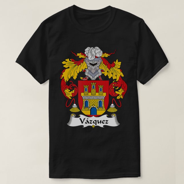 Vazquez Jackar om Arm Family Crest T Shirt (Design framsida)