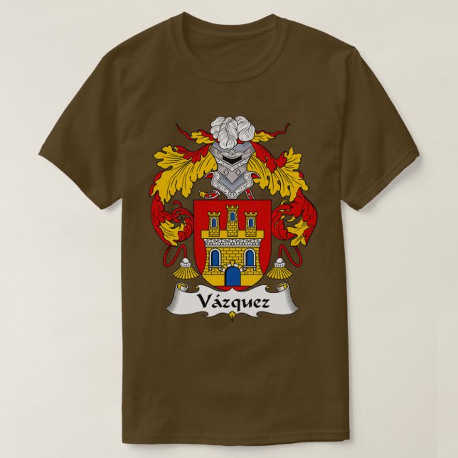 Vazquez Jackar om Arm Family Crest T Shirt (Design framsida)