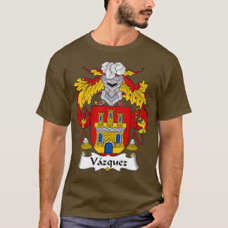 Vazquez Jackar om Arm Family Crest T Shirt