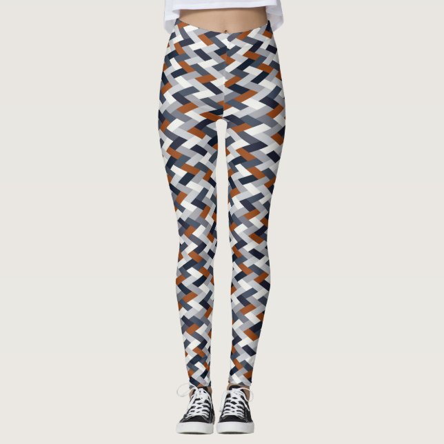 VB C för rostig roustgeometri Leggings (Framsida)