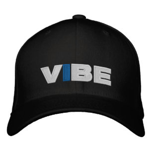 VBE (svart) basebollsockel Broderad Keps