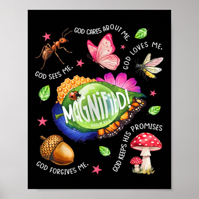 Vbs 2025 Förstorade minsta insekter Äventyr Vbs Poster (Framsidan)