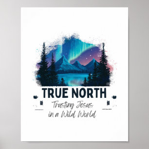 Vbs 2025 True North Förtror på Jesus Kristna Somma Poster