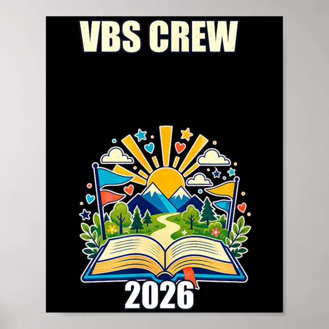 Vbs besättning 2026 sommarläger  poster (Framsidan)
