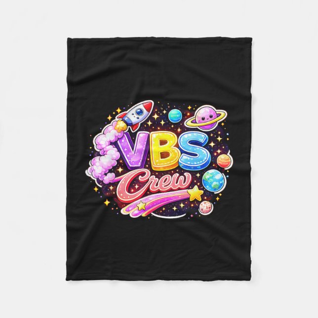 Vbs besättning bibelskola semester squad religiös fleecefilt (Framsidan)