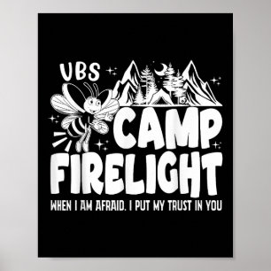 Vbs Camp Firelight Vbs 2024 Bibelskola på sommarlo Poster