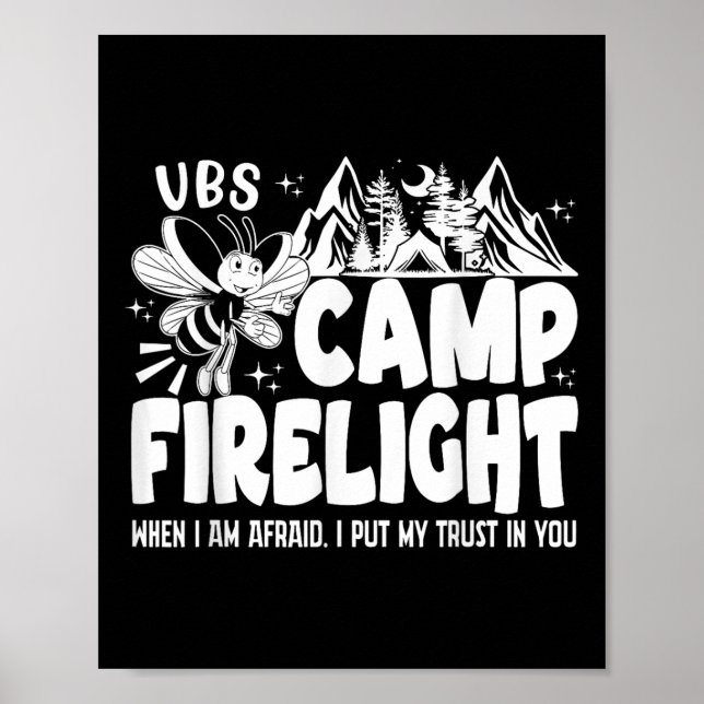 Vbs Camp Firelight Vbs 2024 Bibelskola på sommarlo Poster (Framsidan)
