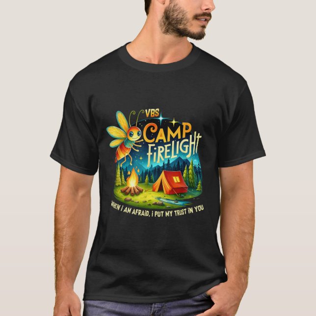 Vbs Camp Firework 2024 Camp Firelight Semester Lak T Shirt (Framsida)